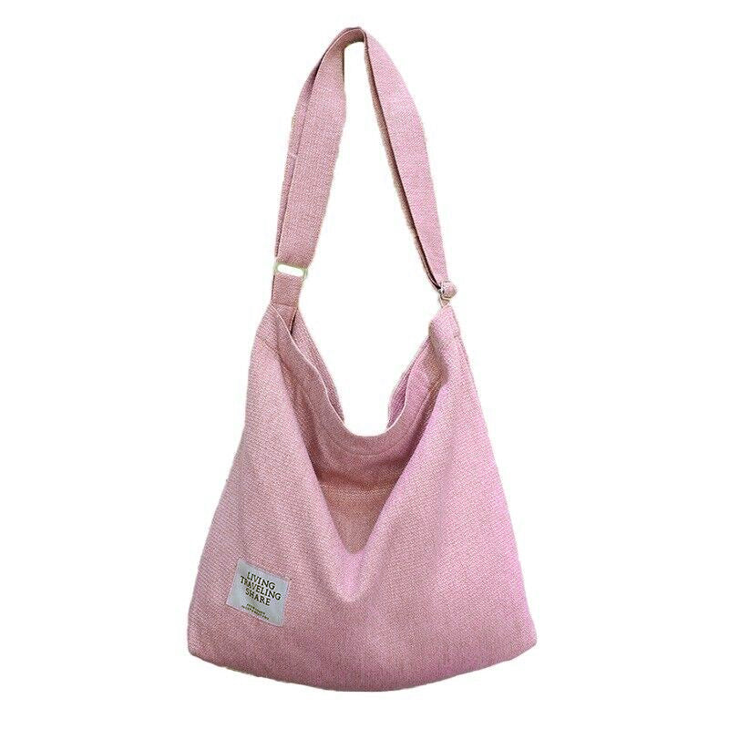 Large Canvas Shoulder Handbag Women Travel Tote Bag
