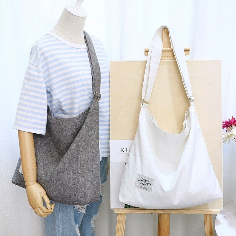 Large Canvas Shoulder Handbag Women Travel Tote Bag