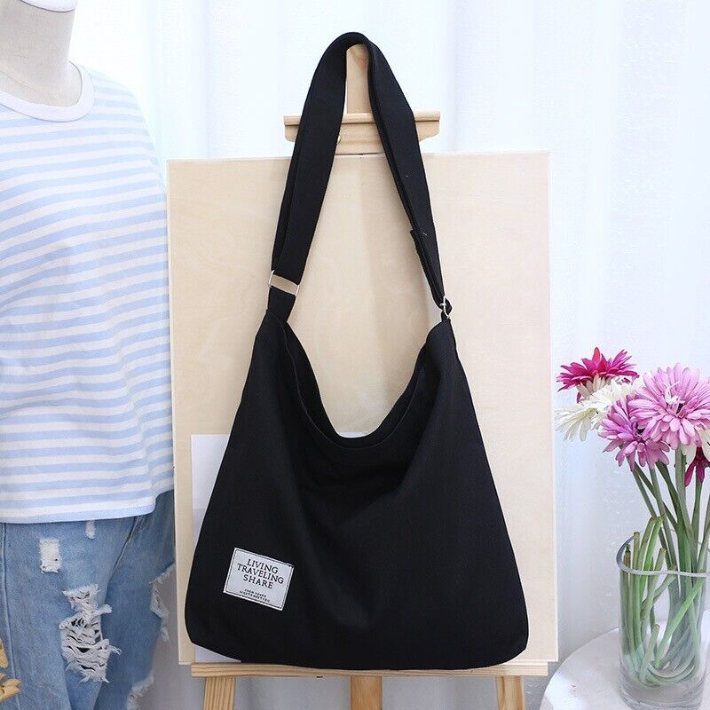 Large Canvas Shoulder Handbag Women Travel Tote Bag