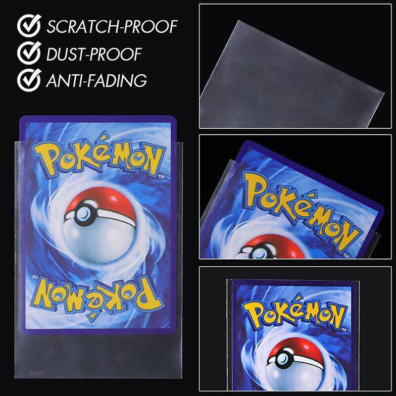 100pcs Ultra Clear Soft Trading Card Sleeves