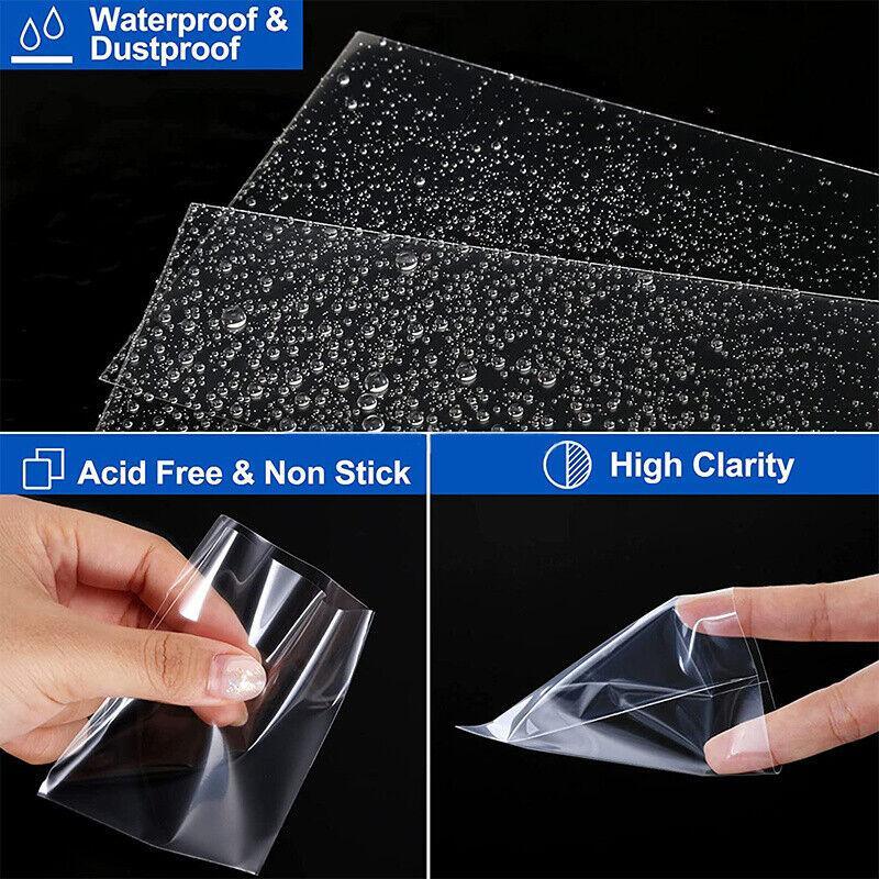 100pcs Ultra Clear Soft Trading Card Sleeves