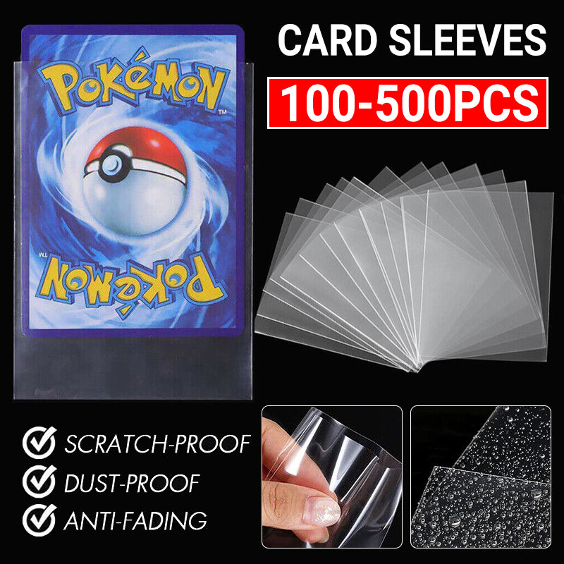 100pcs Ultra Clear Soft Trading Card Sleeves
