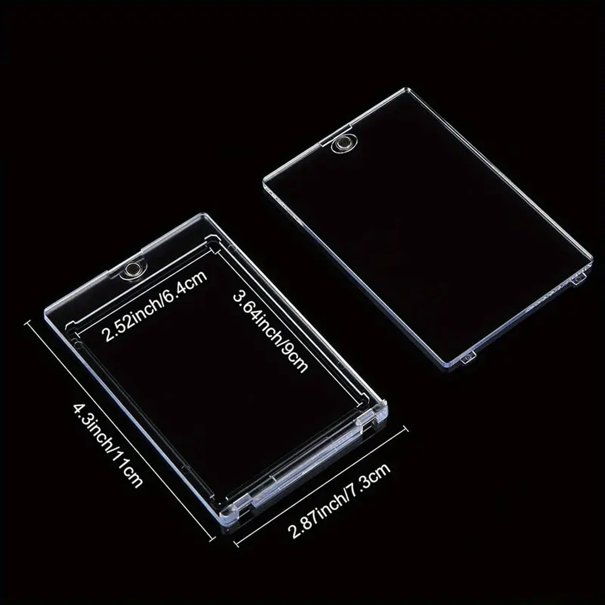 Magnetic Card Sleeve Protector Clear UV Acrylic Case for ID Bank Card Use