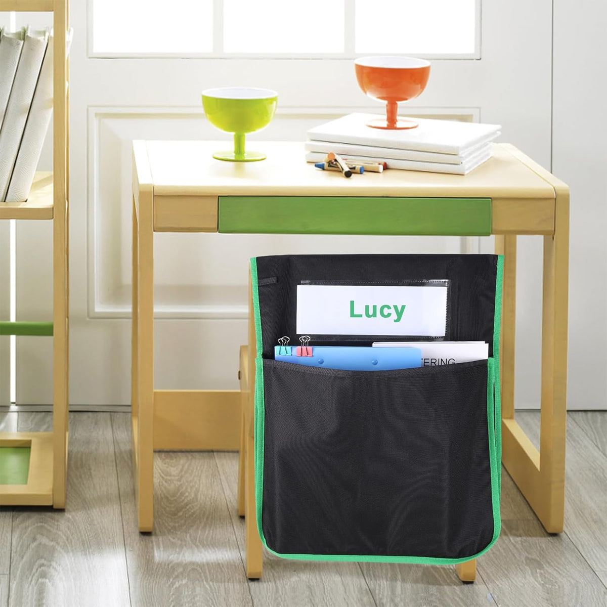 12 Pcs Classroom Chair Back Storage Bags Oxford