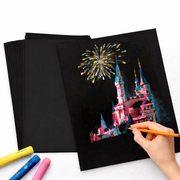 Black Cardstock Paper Thick Sheets for Craft Projects