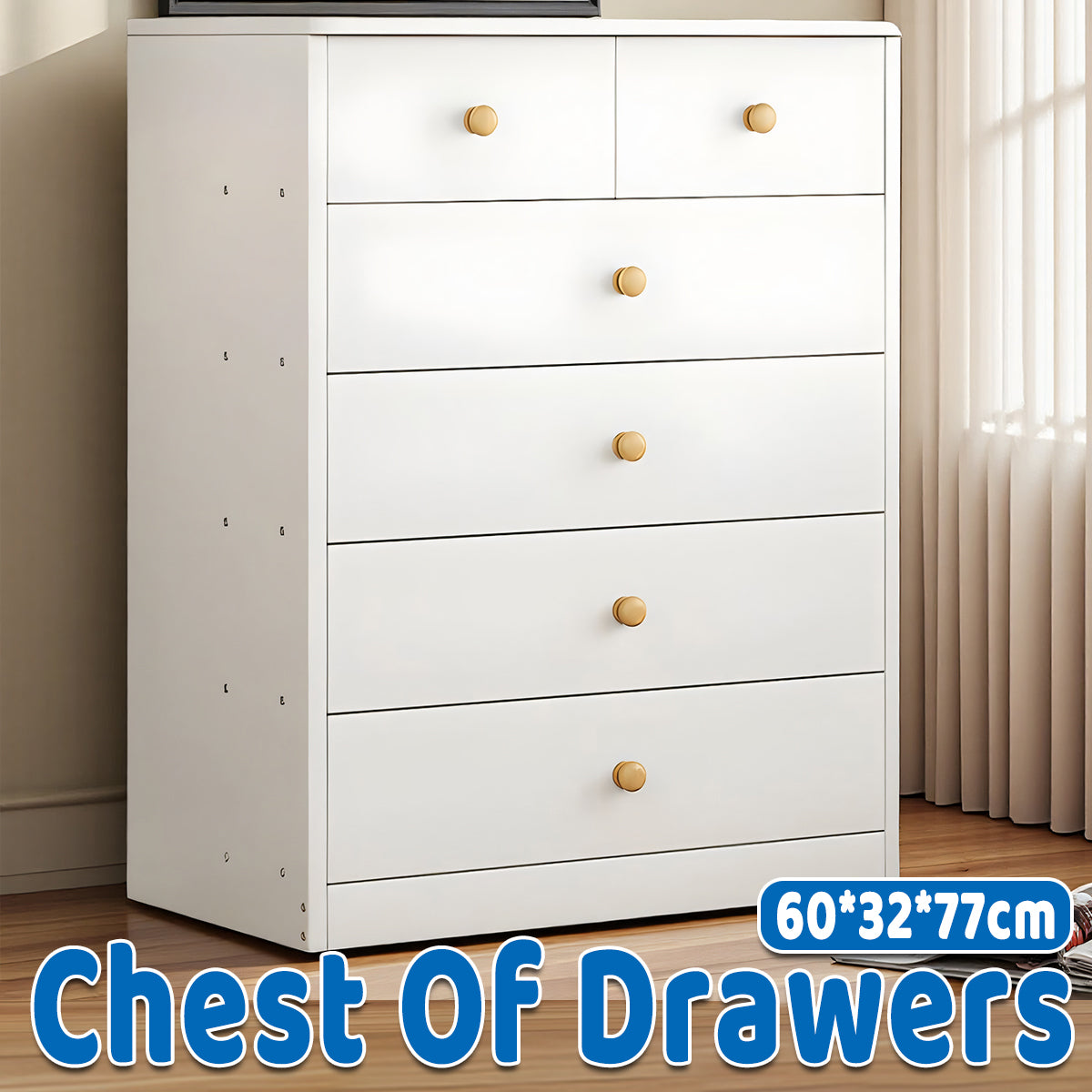 Multi-Layer Storage Cabinet with Drawers Space Saving