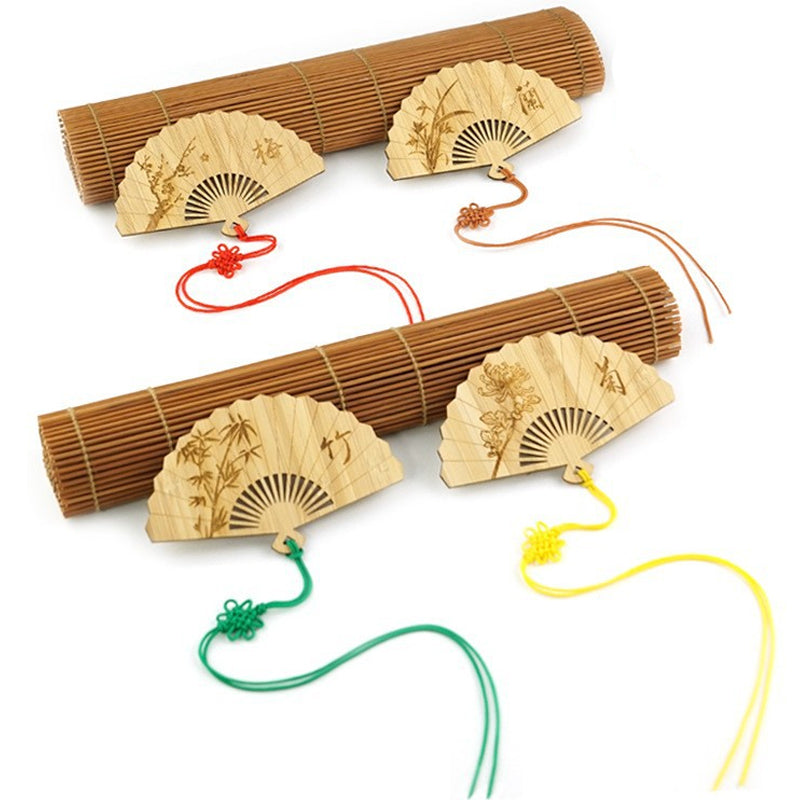 Bamboo Bookmark Chinese Style Instrument and Fan Shape