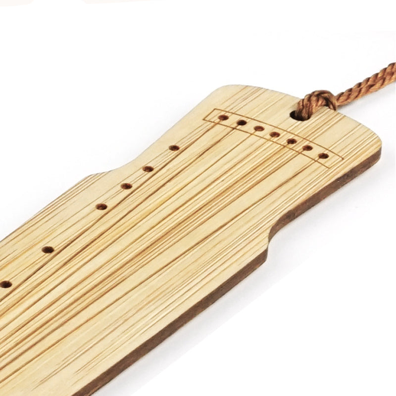 Bamboo Bookmark Chinese Style Instrument and Fan Shape