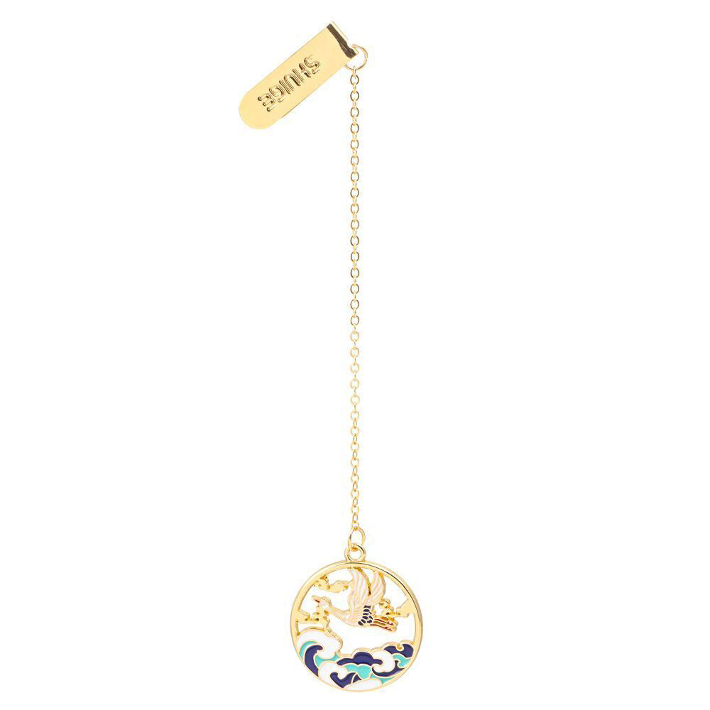 Metal Rabbit Bookmark with Tassel Pendant Retro Clip