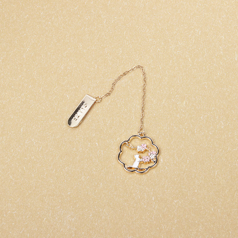 Metal Rabbit Bookmark with Tassel Pendant Retro Clip