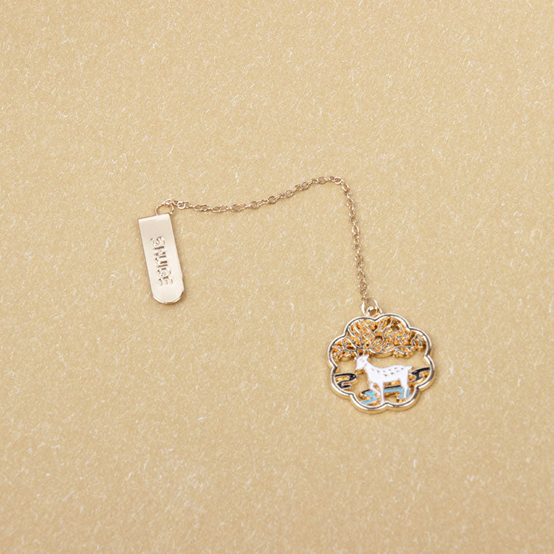 Metal Rabbit Bookmark with Tassel Pendant Retro Clip