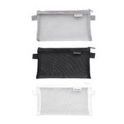 10 Pcs Clear Mesh Pencil Pouches Nylon Transparent 3 Colours