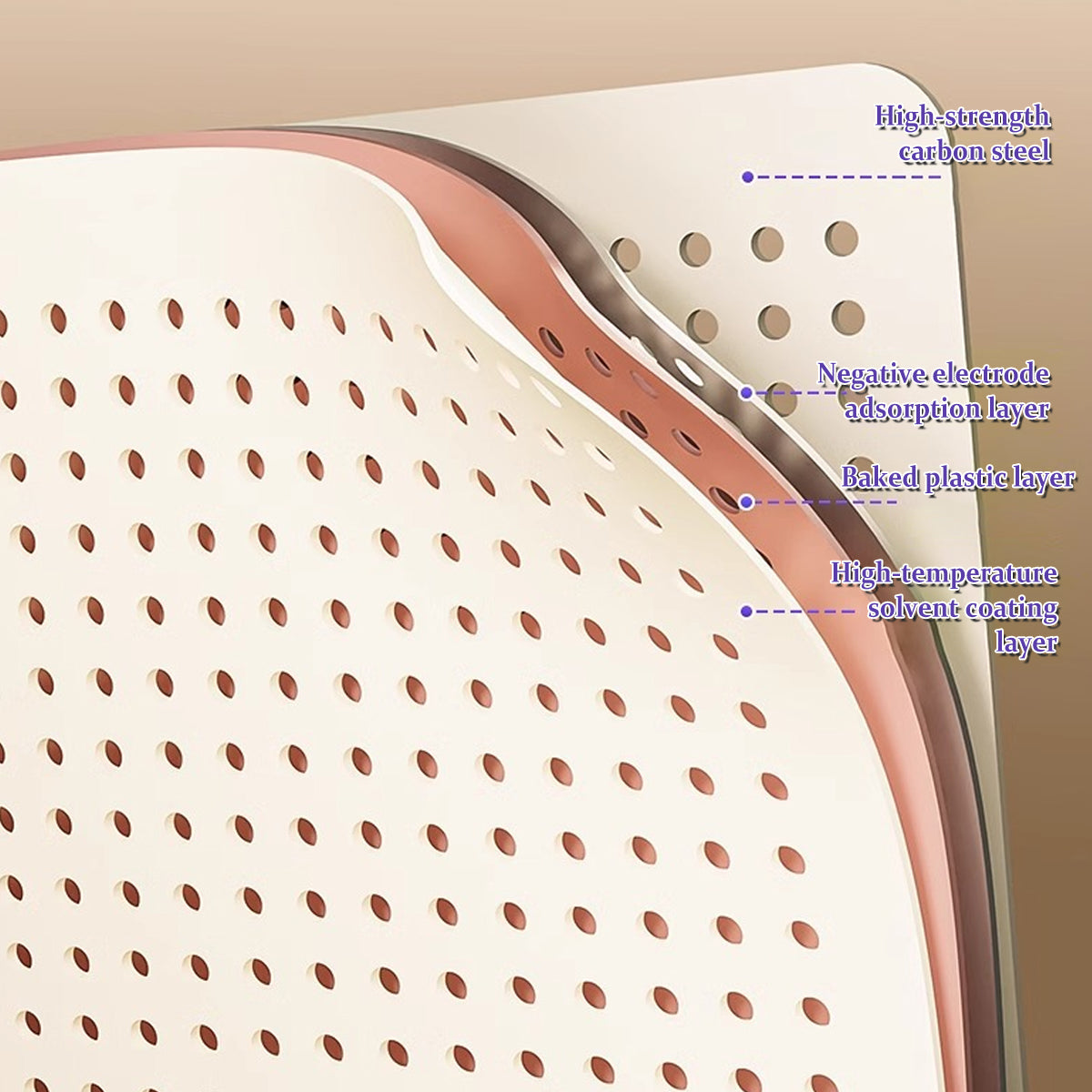 Desktop Pegboard Storage Shelf with Clip-On Mount