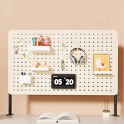 Desktop Pegboard Storage Shelf with Clip-On Mount
