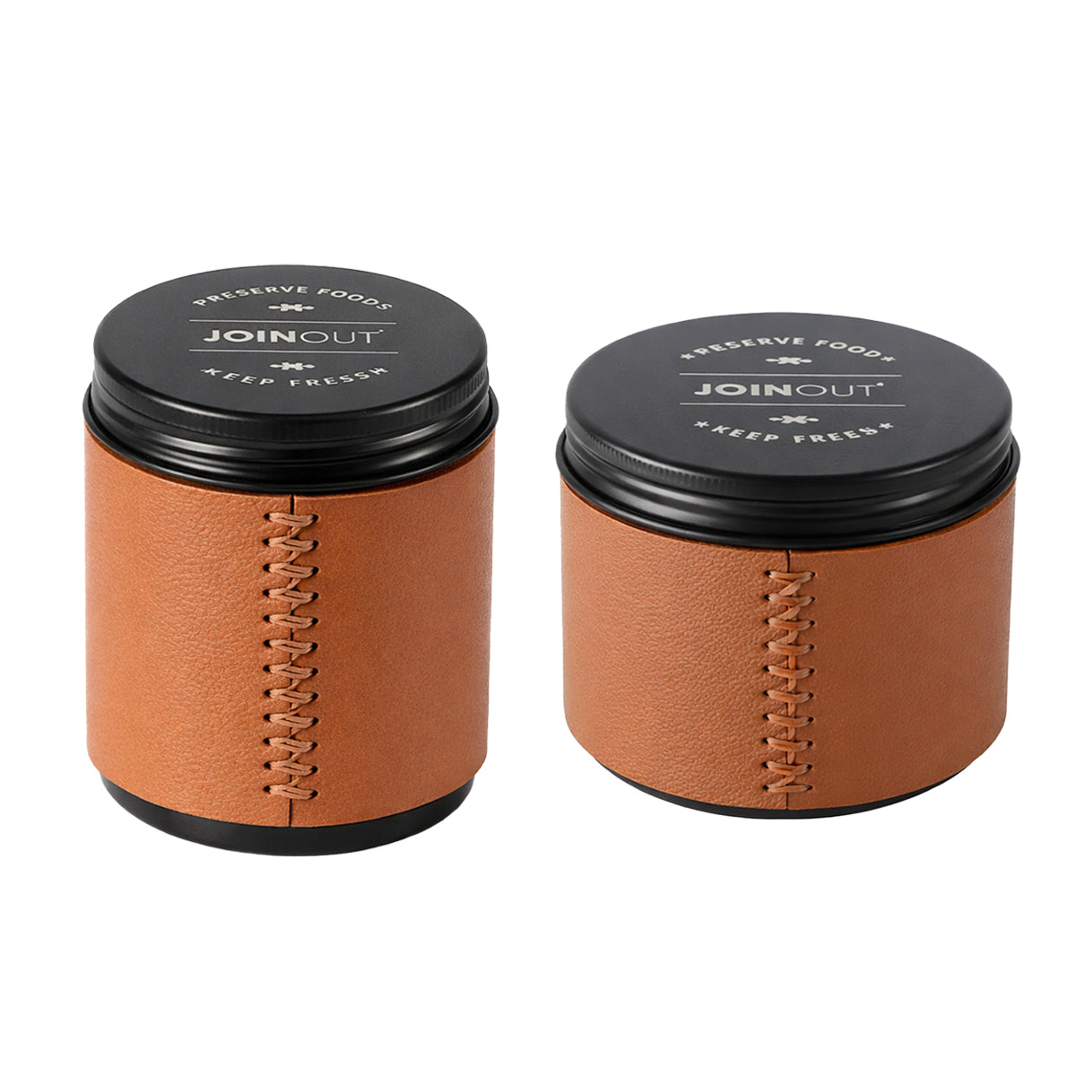 2pcs Mini Coffee Bean Storage Jars Airtight Set