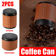 2pcs Mini Coffee Bean Storage Jars Airtight Set