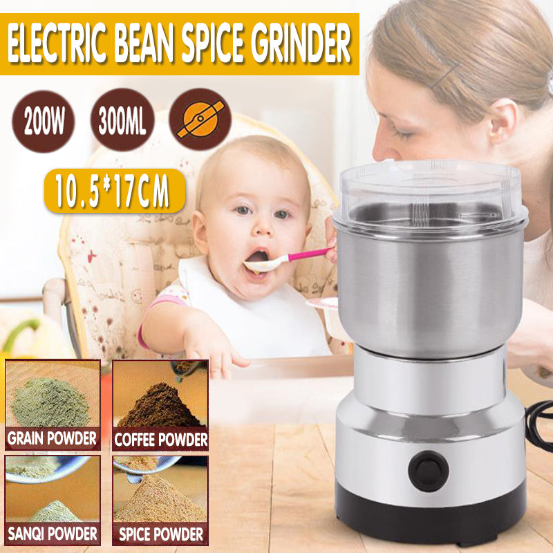 Electric Coffee Grinder Stainless Steel Bean Mill