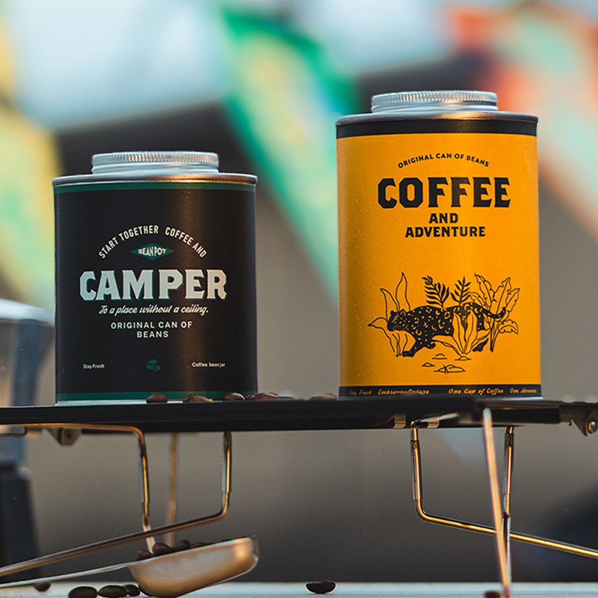 Airtight Coffee Bean Can with Breathing Valve