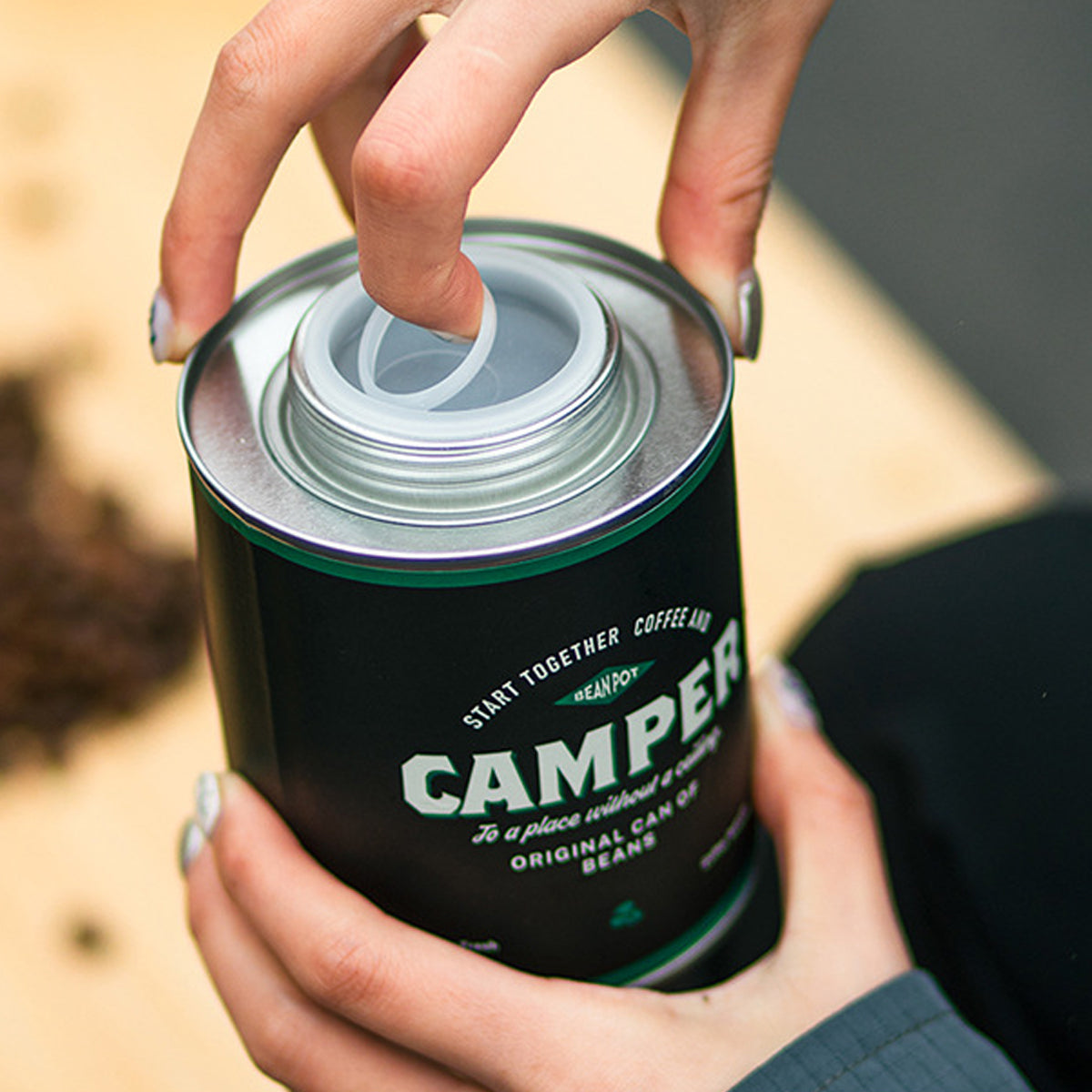 Airtight Coffee Bean Can with Breathing Valve