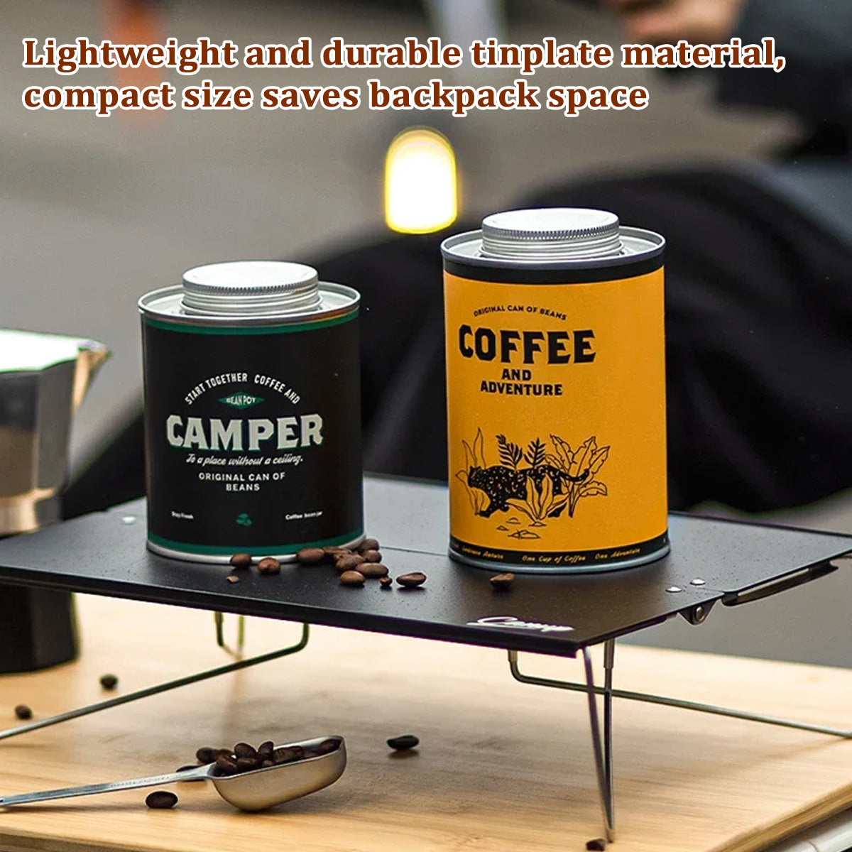 Airtight Coffee Bean Can with Breathing Valve