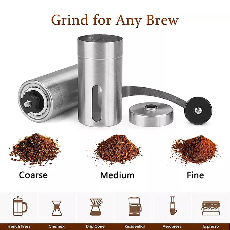 Manual Coffee Bean Grinder with Ceramic Burr