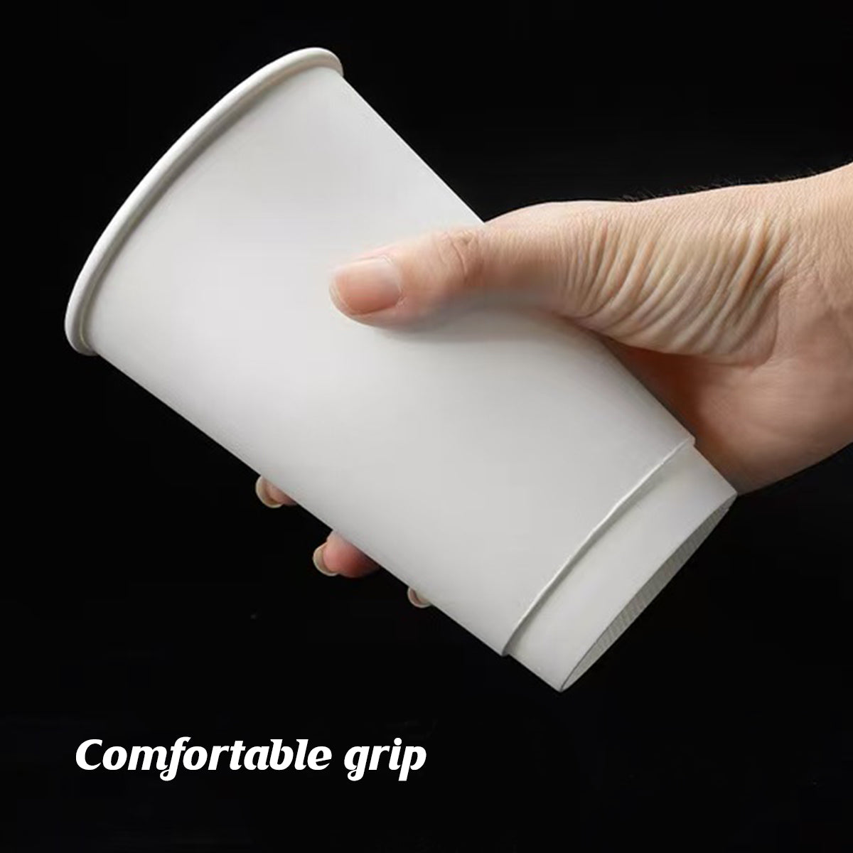50 Pcs Disposable Takeaway Coffee Cups Double Wall Heat Resistant