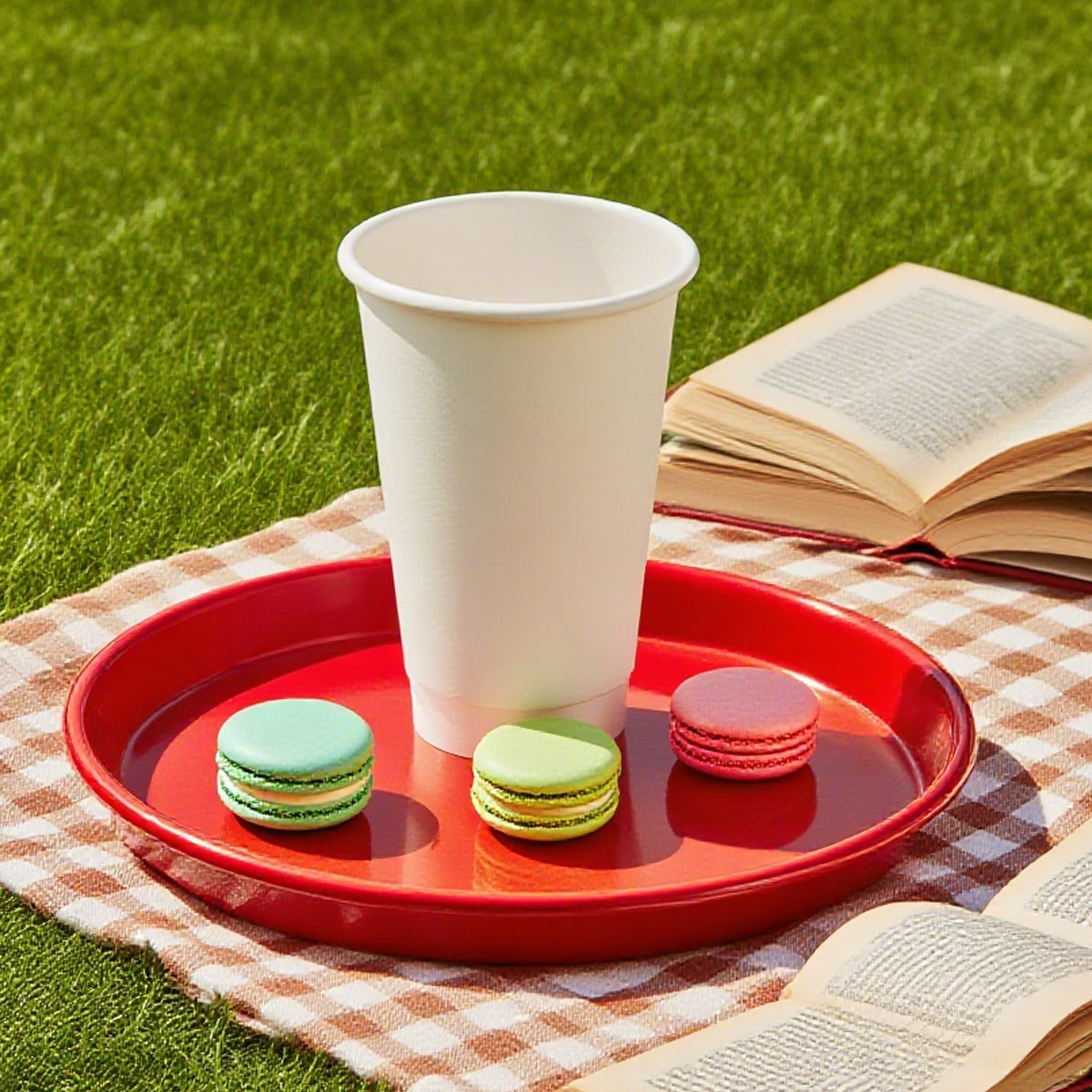 50 Pcs Disposable Takeaway Coffee Cups Double Wall Heat Resistant