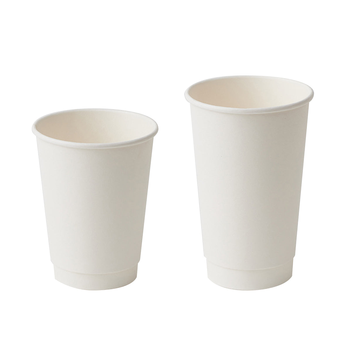 50 Pcs Disposable Takeaway Coffee Cups Double Wall Heat Resistant