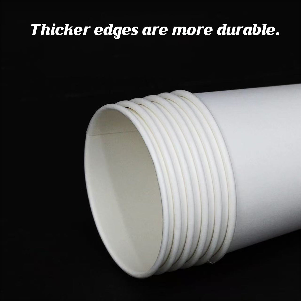 50 Pcs Disposable Takeaway Coffee Cups Double Wall Heat Resistant