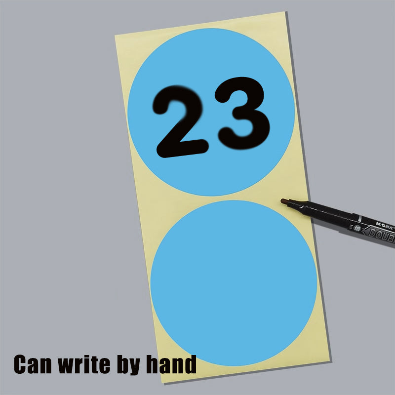 100mm Round Label Stickers Self Adhesive in 13 Colours