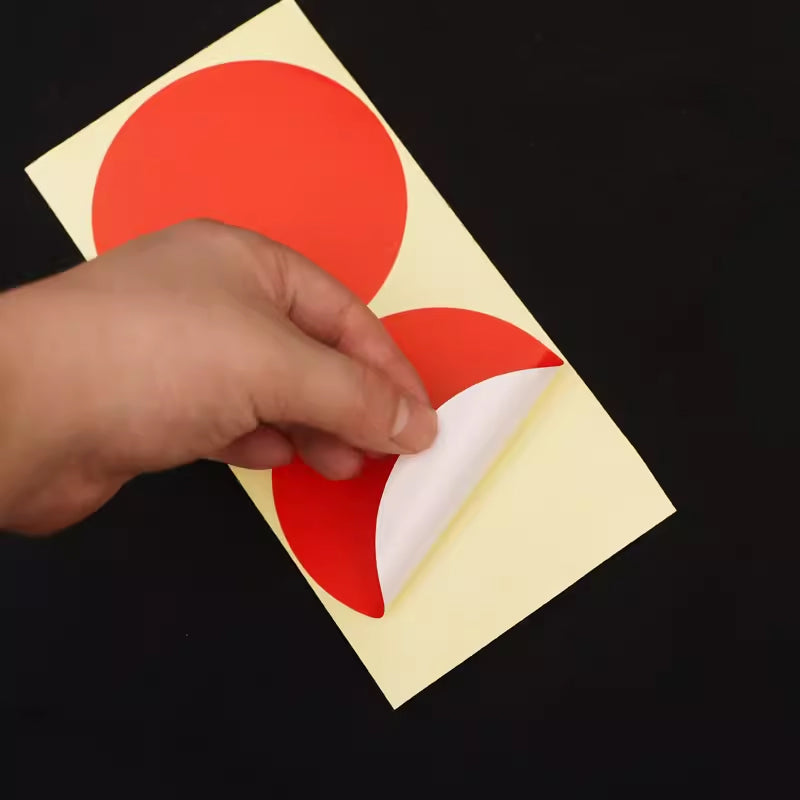 100mm Round Label Stickers Self Adhesive in 13 Colours