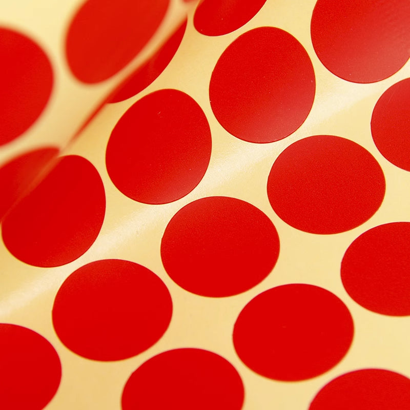 16 Sheets Round Dot Stickers Mixed Colours Self Adhesive