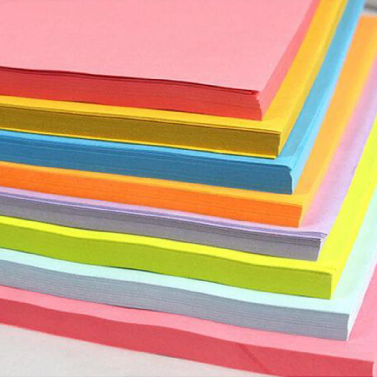 A4 80gsm Coloured Paper Pack for Craft Printing
