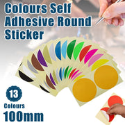 100mm Round Label Stickers Self Adhesive in 13 Colours