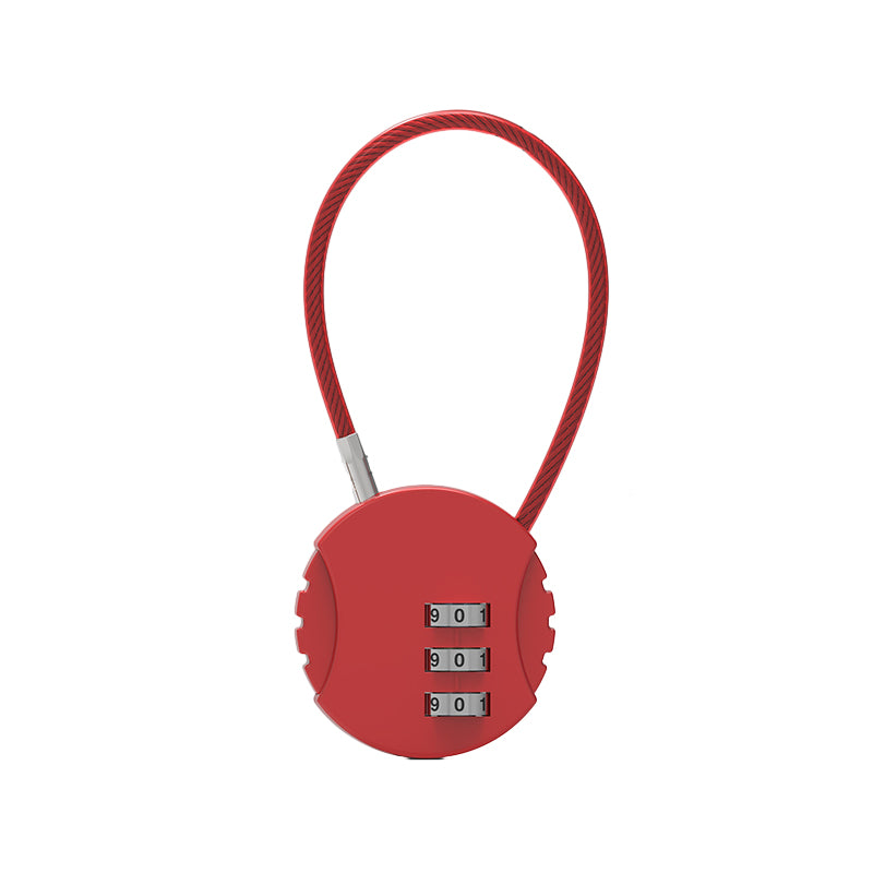 Combination Padlock 3 Digit Long Neck Luggage Lock for Bags and Lockers