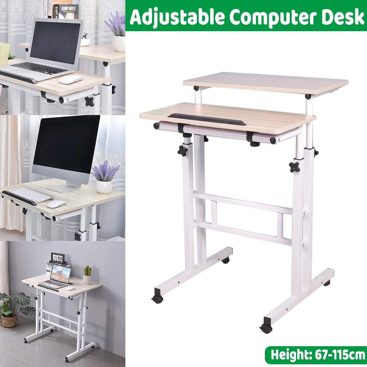 Adjustable Multi Functional Computer Desk for Home Office