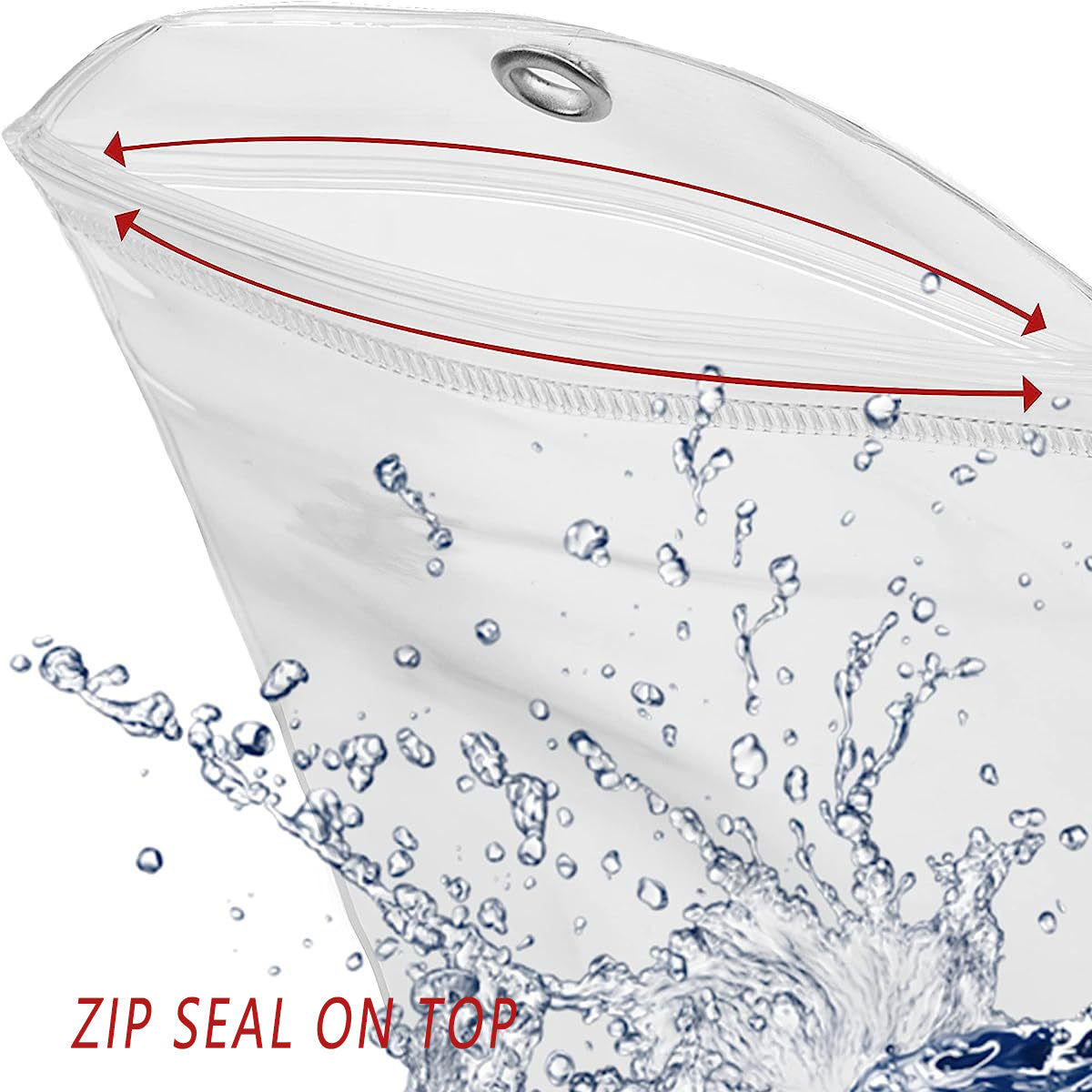 2 Pcs Clear PVC Luggage Tags with Zip Pouch Steel Wire Cable