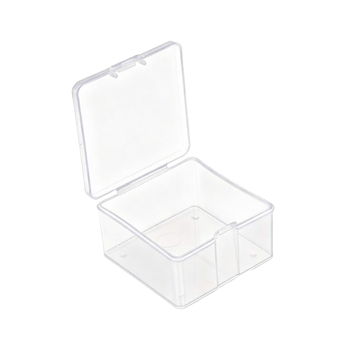 10pcs Mini Clear Plastic Boxes with Snap Lids