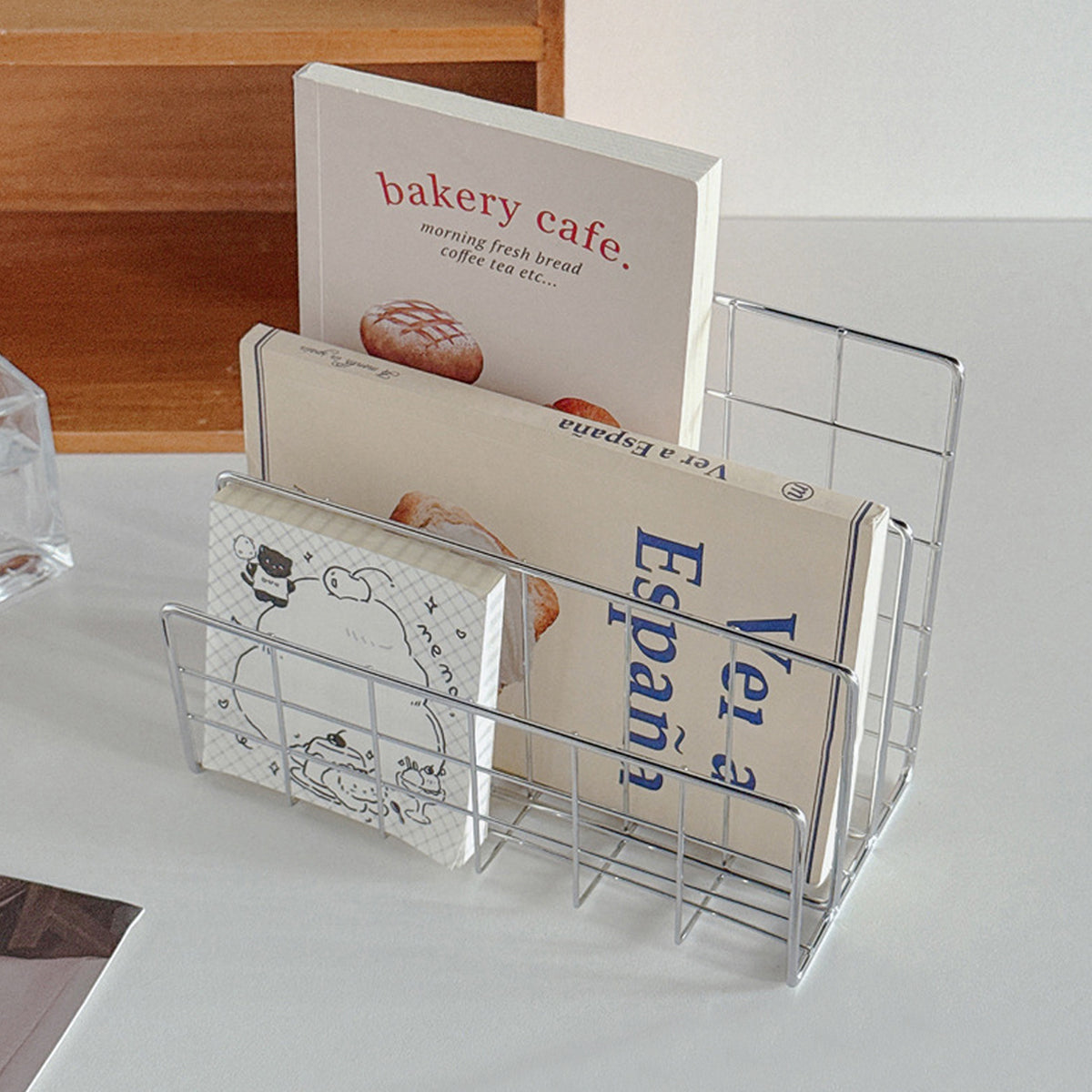 Minimalist Metal Book Holder Desktop Organizer
