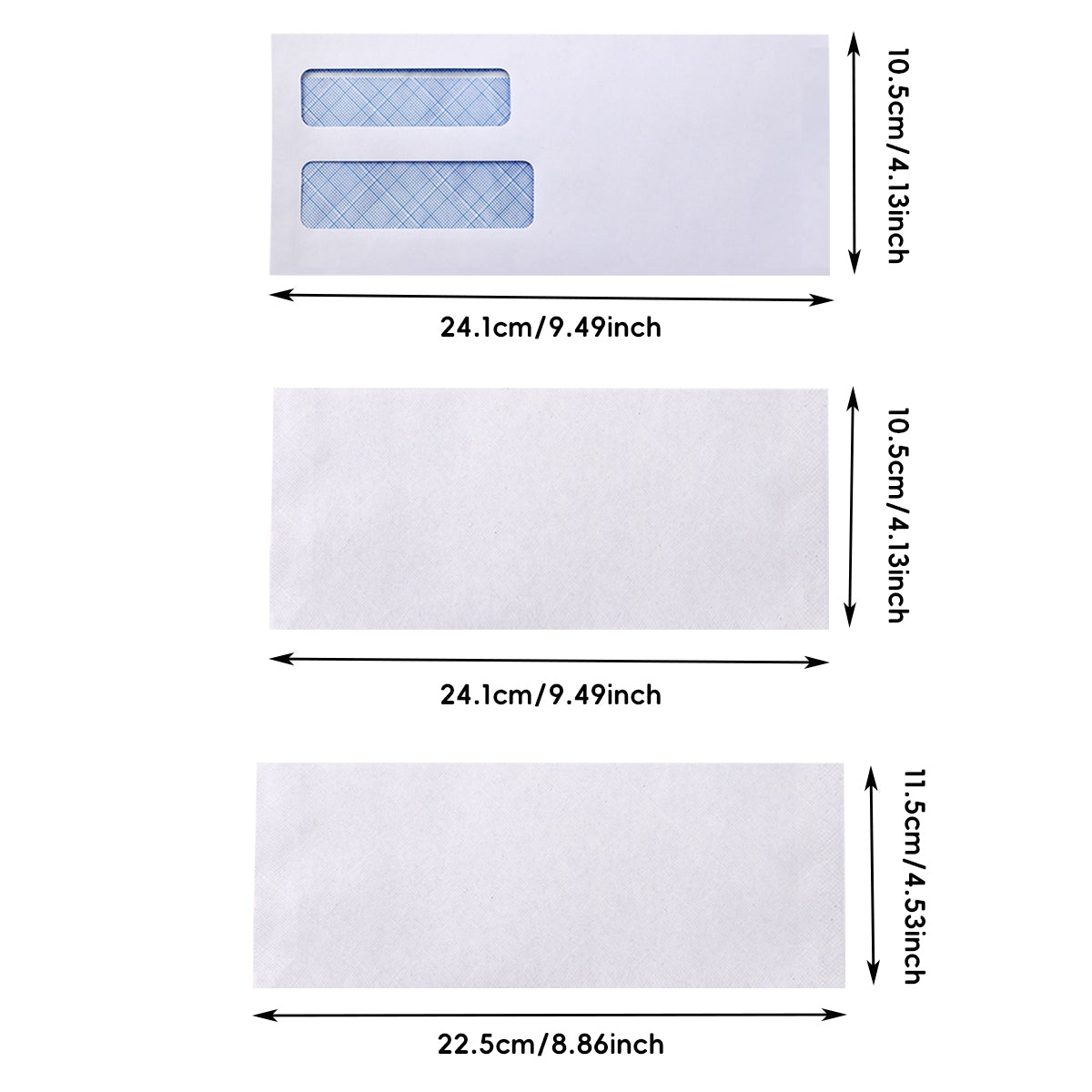 50 Pcs White Business Envelopes Peel and Seal