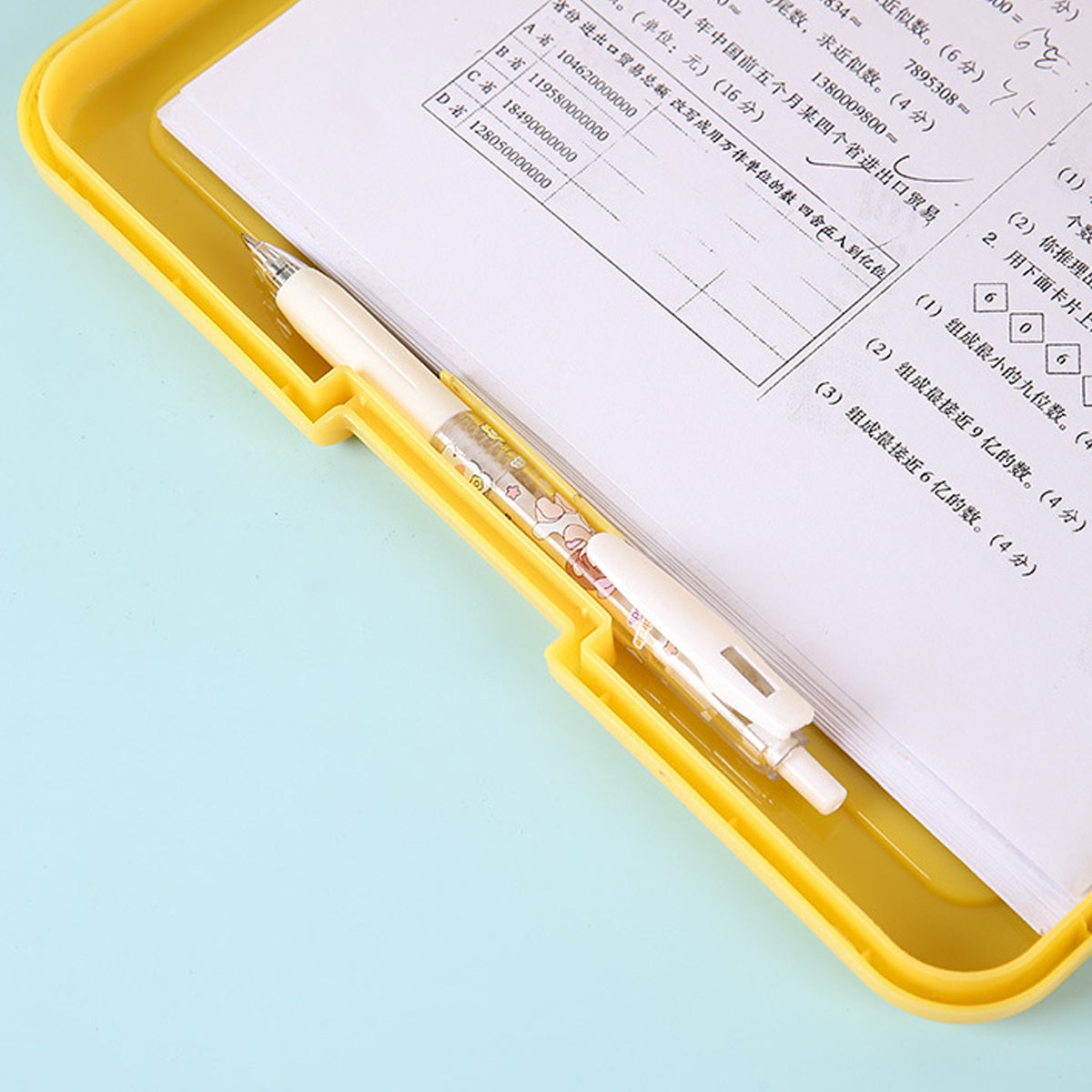 4 Pcs Transparent Document Storage Box Plastic Organizer