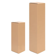 50 Pcs Long Strip Carton Flat Square Shipping Boxes