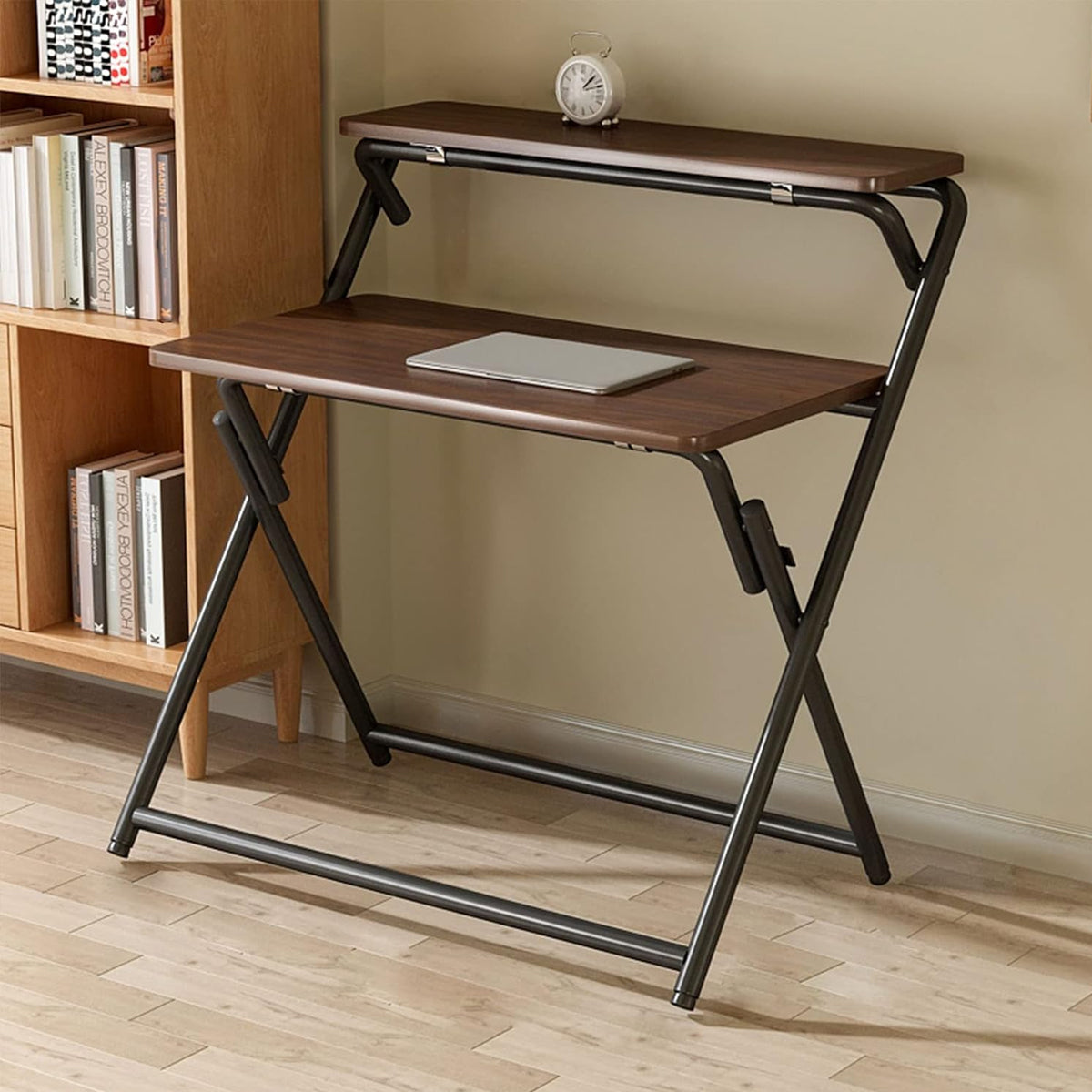 Portable Folding Desk Table X-Shaped Home Office