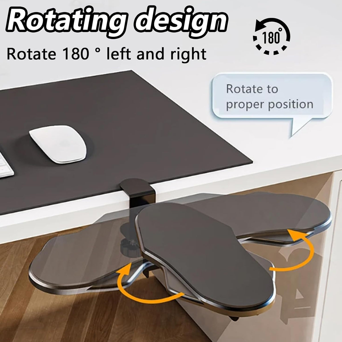 Computer Desk Elbow Rest Extension Rack Adjustable Support