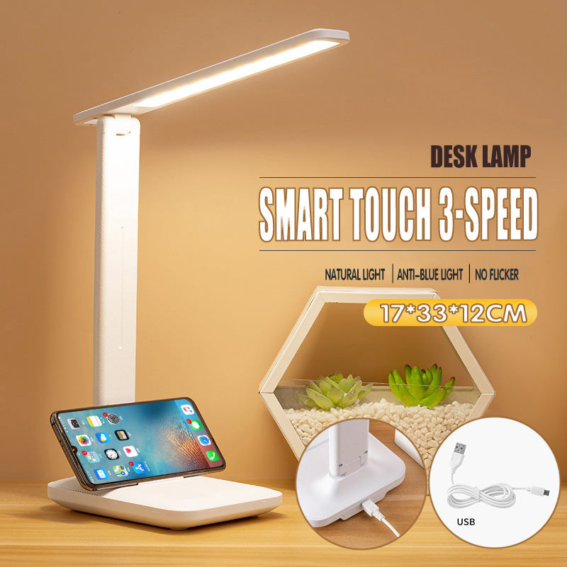 Touch LED Desk Lamp with USB Port and Dimmable Arm