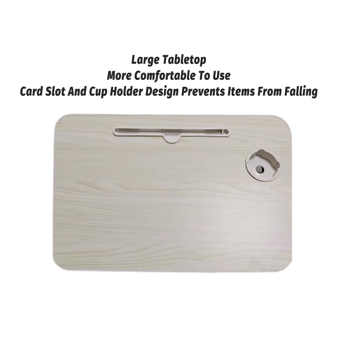 Foldable Bed Desk with Large Tabletop and Portable Design