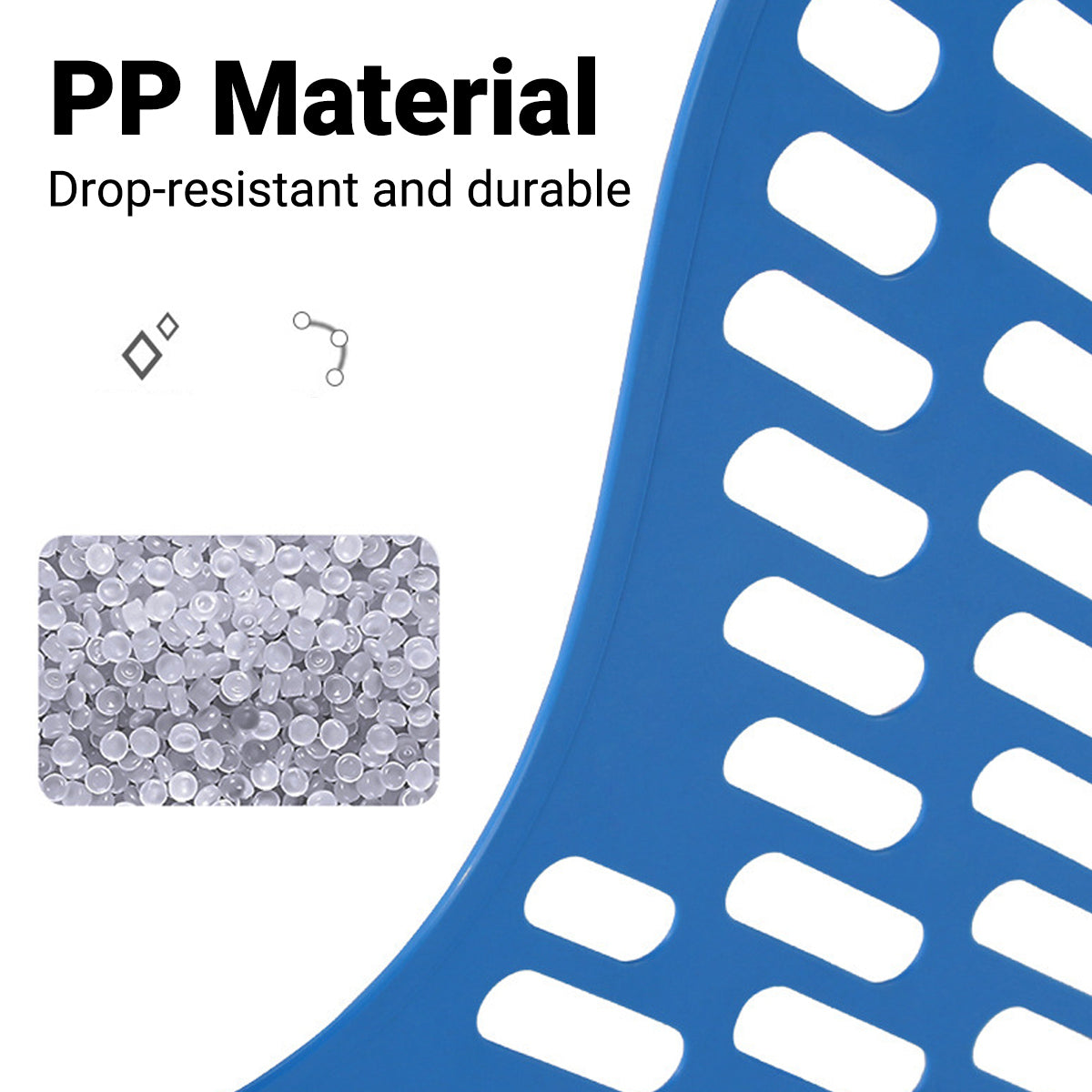 4-Section Plastic File Organizer with Hollow Ventilation