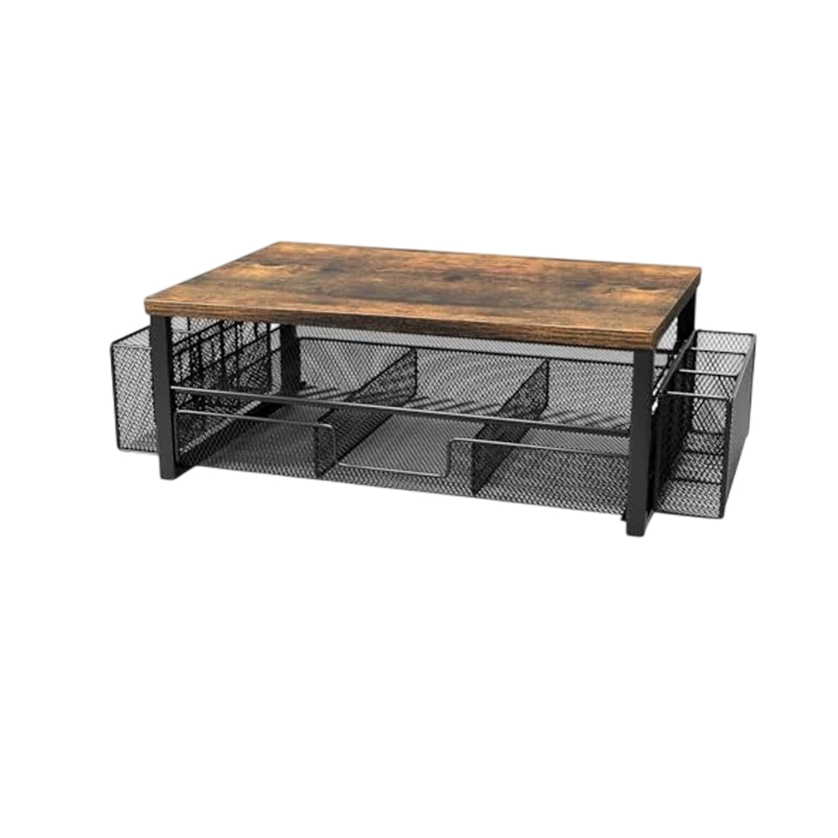 Monitor Stand Riser with Drawer Storage Baskets