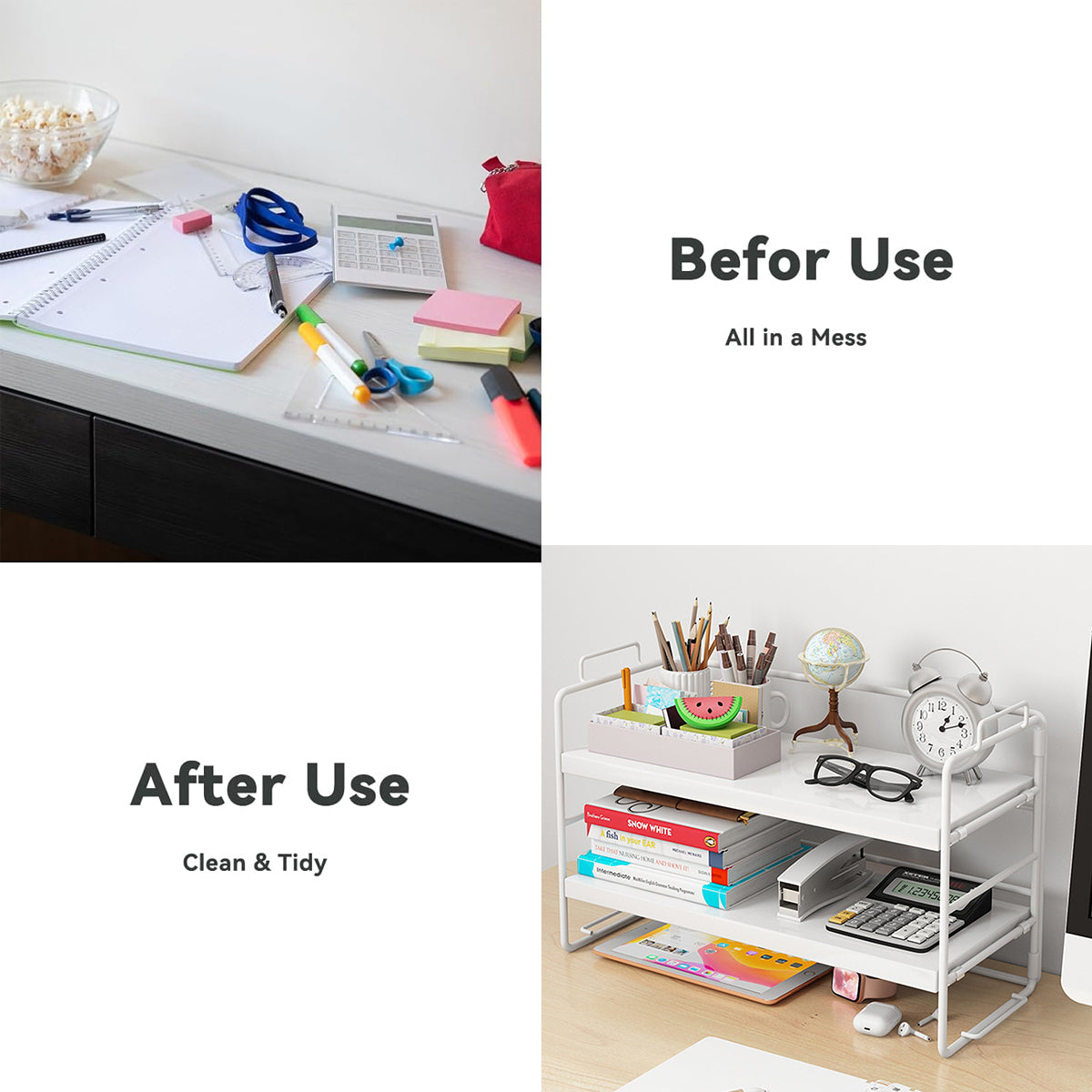 Double-Layer Desktop Storage Rack