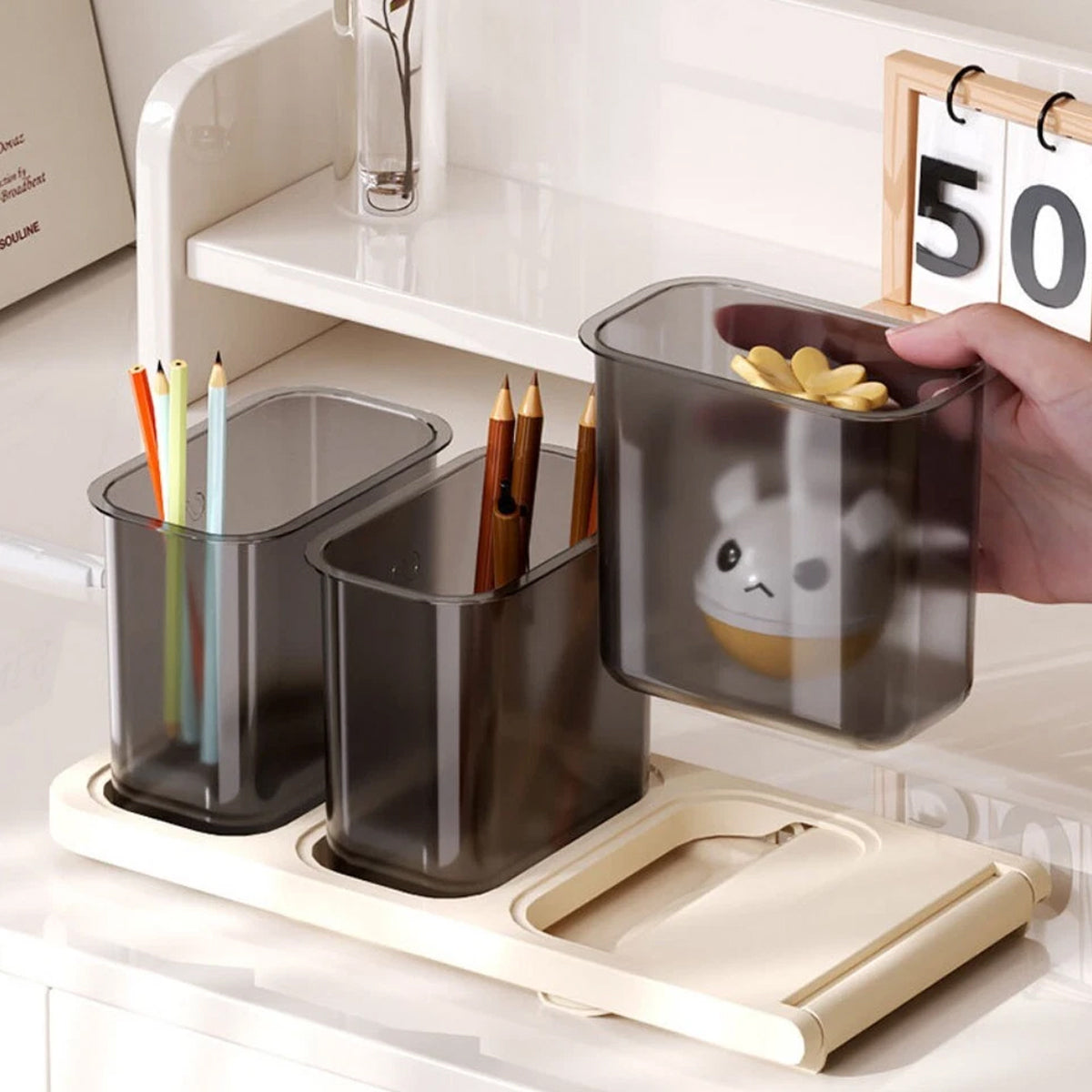 3-Tier Student Desktop Storage Box School Supplies